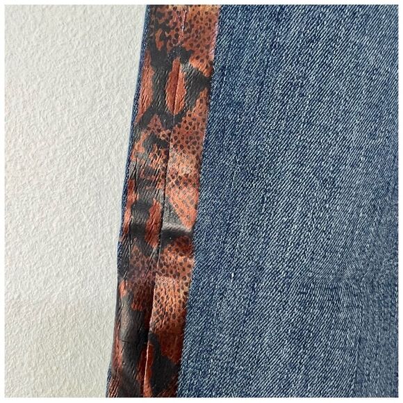 Joe’s Charlie High Rise Skinny Ankle Jeans Cobra Side Stripe Jaylyn Wash Size 28 - Picture 12 of 16